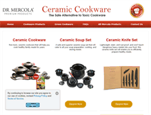 Tablet Screenshot of cookware.mercola.com