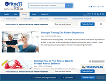 Tablet Screenshot of fitness.mercola.com