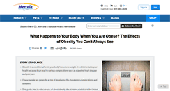 Desktop Screenshot of obesity.mercola.com