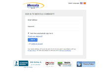 Tablet Screenshot of login.mercola.com