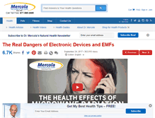 Tablet Screenshot of emf.mercola.com
