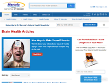 Tablet Screenshot of brainhealth.mercola.com