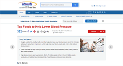 Desktop Screenshot of highbloodpressure.mercola.com