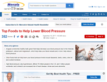 Tablet Screenshot of highbloodpressure.mercola.com