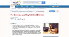 Desktop Screenshot of diabetes.mercola.com