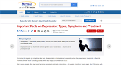 Desktop Screenshot of depression.mercola.com