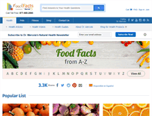 Tablet Screenshot of food.mercola.com